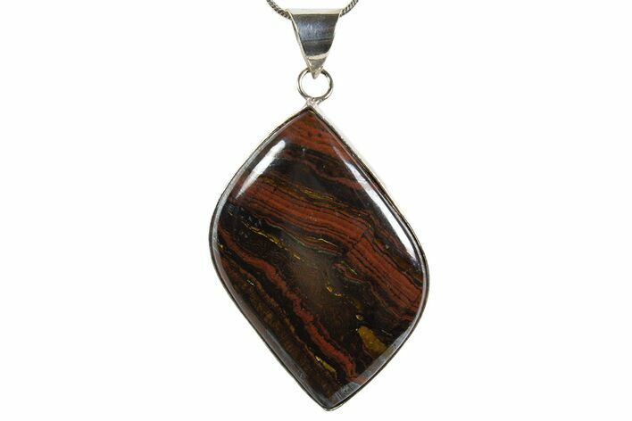 Beautiful Tiger Iron Pendant - Billion Years Old #345349